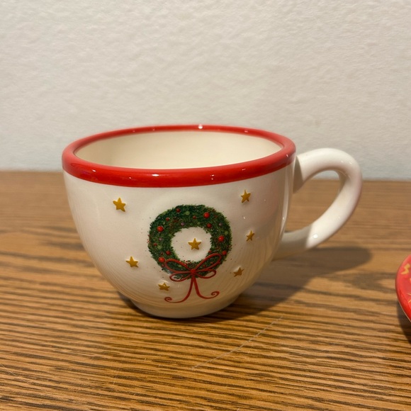 DaySpring The Meaning of Christmas Wreath Cup And Saucer - Picture 6 of 9